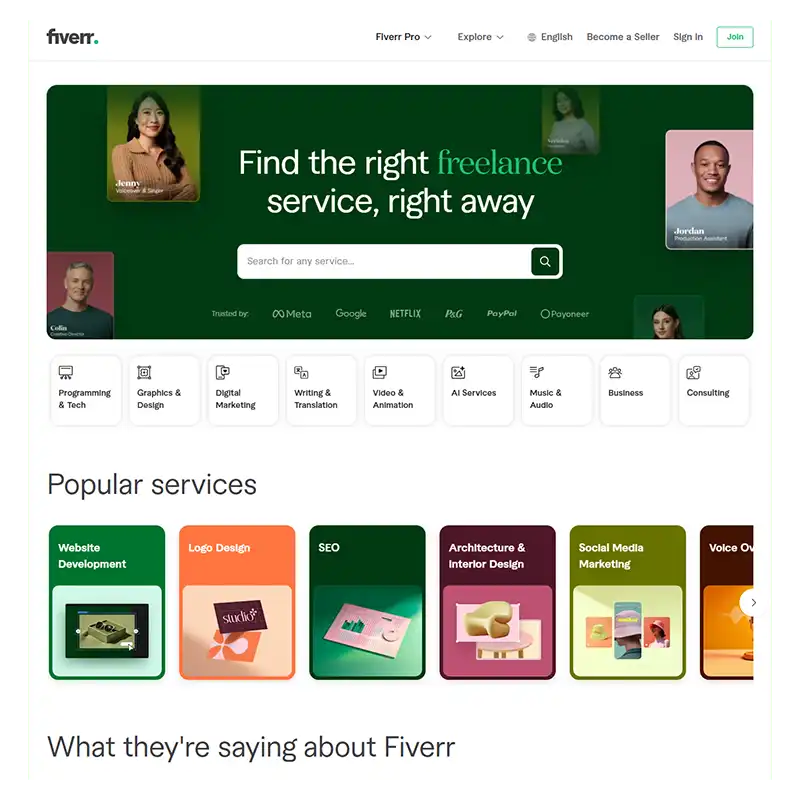 سایت fiverr  